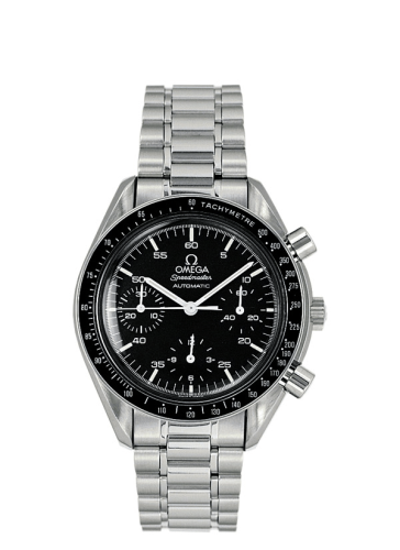 Omega Speedmaster Reduced Stainless Steel Black Bracelet