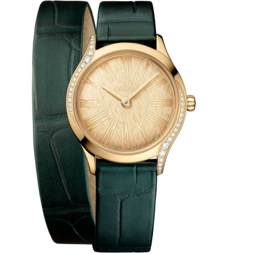 Omega Mini Trésor Quartz 26 Moonshine Gold - Diamond Moonshine Gold Double Tour