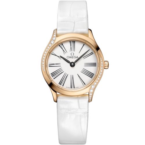 Omega Mini Trésor Quartz 26 Moonshine Gold - Diamond White Enamel