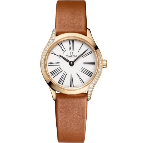 Omega Mini Trésor Quartz 26 Moonshine Gold - Diamond White Enamel