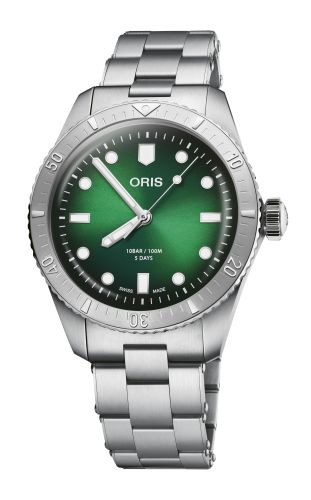 Oris Divers Sixty-Five 38 Calibre 400 Stainless Steel Green Bracelet
