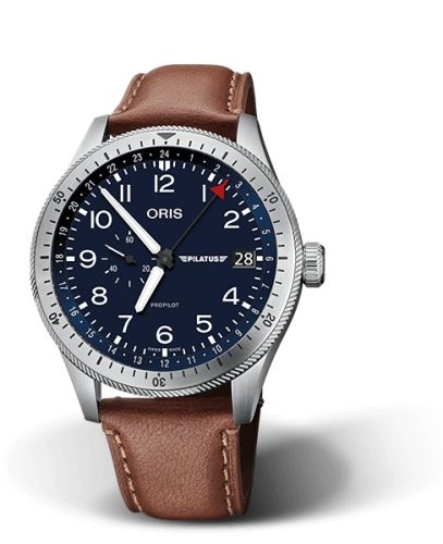 Oris Big Crown ProPilot Timer GMT Stainless Steel Blue Pilatus