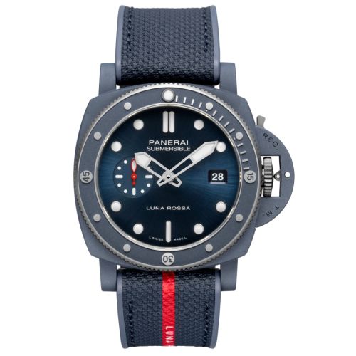 Panerai Submersible QuarantaQuattro Luna Rossa Ti-Ceramitech Blue