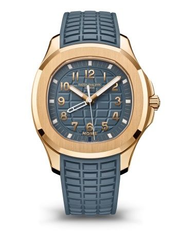 Patek Philippe Aquanaut Travel Time Rose Gold Blue