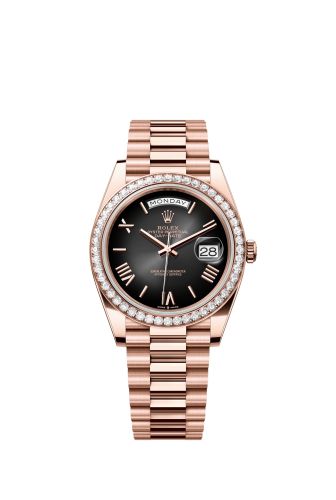 Rolex Day-Date 40 Everose - Diamond Slate Ombré