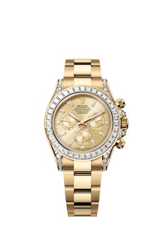 Rolex Cosmograph Daytona Yellow Gold - Baguette Champagne - Baguette Oyster