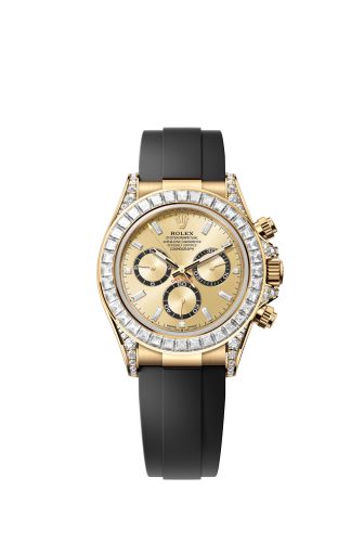 Rolex Cosmograph Daytona Yellow Gold - Baguette Champagne - Baguette Oysterflex