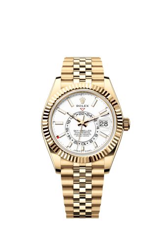 Rolex Sky-Dweller Yellow Gold White Jubilee