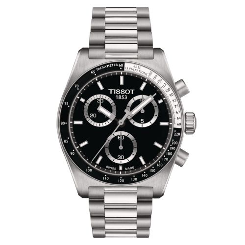 Tissot PR516 Chronograph Quartz Stainless Steel Black Bracelet