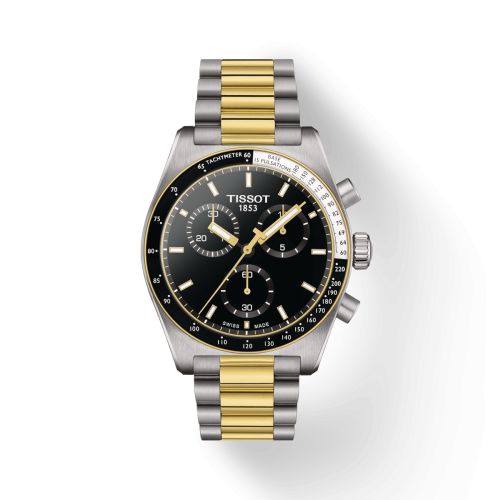 Tissot PR516 Chronograph Quartz Stainless Steel - Yellow Gold Black Bracelet