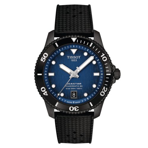 Tissot Seastar 1000 Powermatic 80 40 PVD Blue Rubber