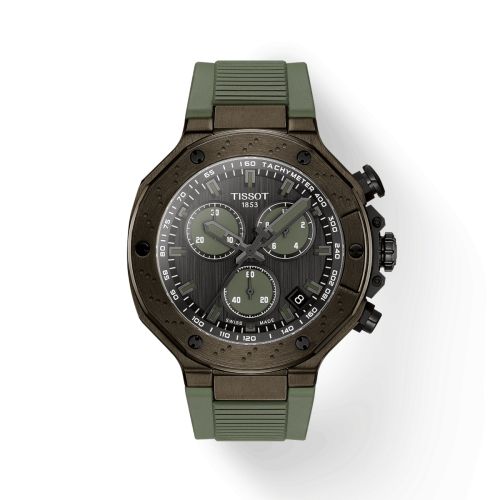 Tissot T-Race Chronograph Green PVD Grey Rubber