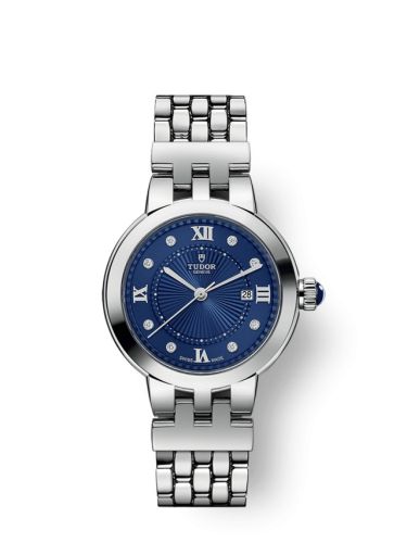 Tudor Clair de Rose 30 Stainless Steel Blue - Diamond Bracelet