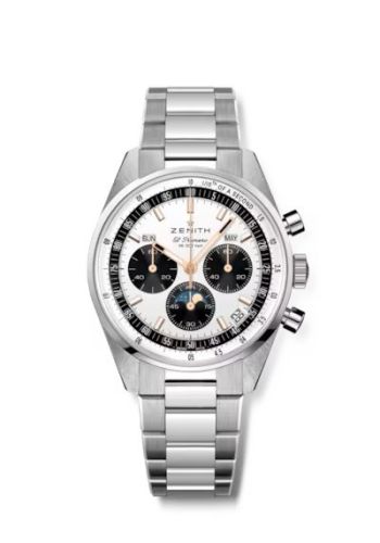 Zenith Chronomaster Original Triple Calendar Stainless Steel Silver Bracelet