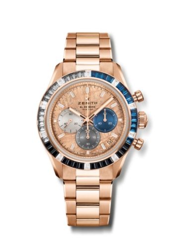Zenith Chronomaster Sport Rose Gold - Baguette Tricolor Champagne Meteorite