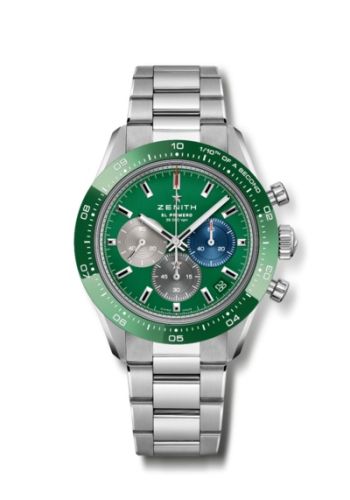 Zenith Chronomaster Sport Stainless Steel Green Bracelet