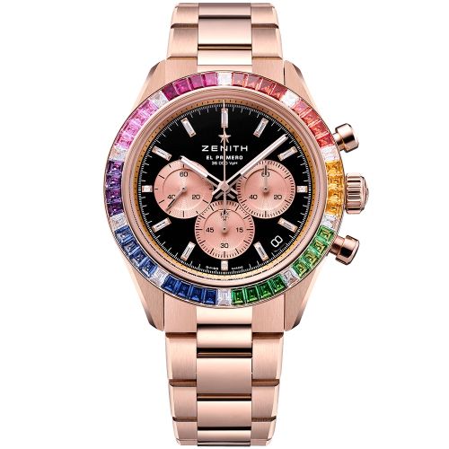 Zenith Chronomaster Sport Yoshida Rose Gold - Baguette Rainbow