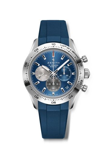 Zenith Chronomaster Sport Stainless Steel Blue Rubber