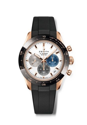 Zenith Chronomaster Sport Rose Gold White Rubber