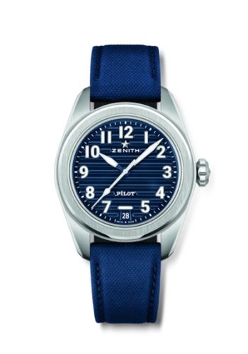Zenith PILOT Automatic Stainless Steel blue Boutique Edition