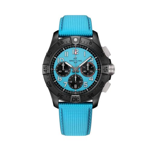 Breitling Avenger B01 Chronograph 42 Night Mission Ice Blue Strap