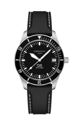 Certina DS PH100M Stainless Steel Black Rubber