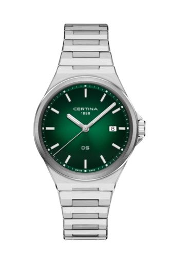Certina DS-7 Quartz Stainless Steel Green Bracelet