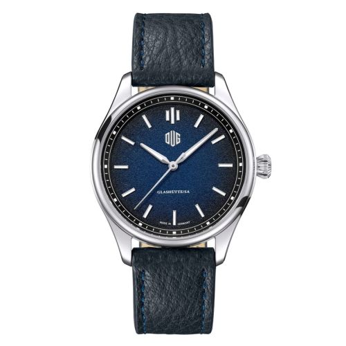 Deutsche Uhrenmanufaktur Glashütte Purist Typ 1 Stainless Steel Blue