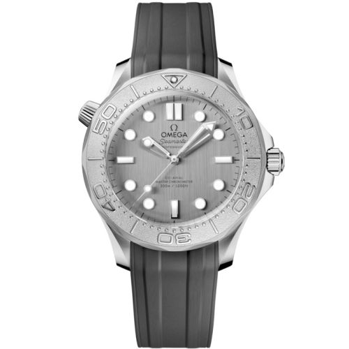 Omega Seamaster Diver 300M No-Date Master Co-Axial 42 Stainless Steel - Titanium Grey Rubber