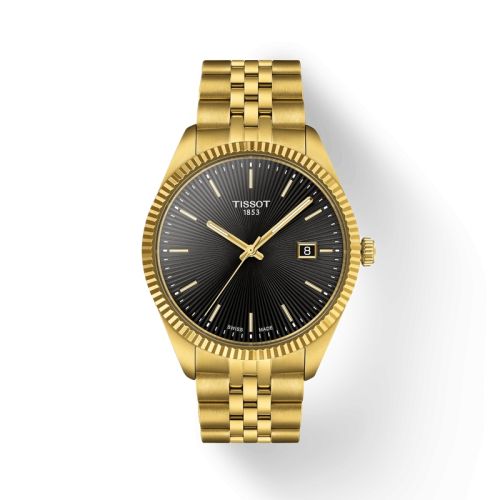 Tissot Ballade 40 Stainless Yellow Gold Black Bracelet