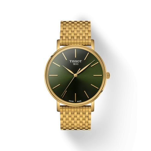 Tissot Everytime 40 Yellow Gold Green Bracelet