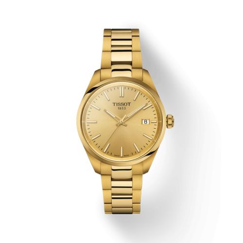 Tissot PR 100 34 Yellow Gold Champagne Bracelet