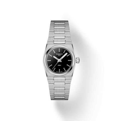 Tissot PRX Quartz 25 Stainless Steel Black - Diamond