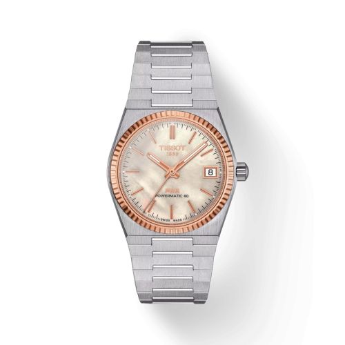 Tissot PRX 35 Powermatic 80 Stainless Steel - Rose Gold MOP