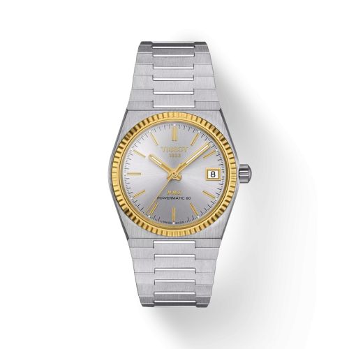 Tissot PRX 35 Powermatic 80 Stainless Steel - Yellow Gold Silver