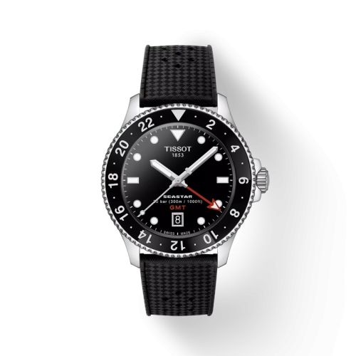 Tissot Seastar 1000 Quartz GMT 40 Stainless Steel Black