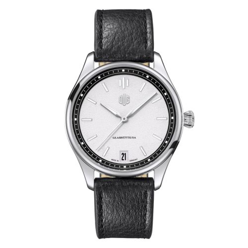 Deutsche Uhrenmanufaktur Glashütte Purist Typ 1 Datum Stainless Steel White