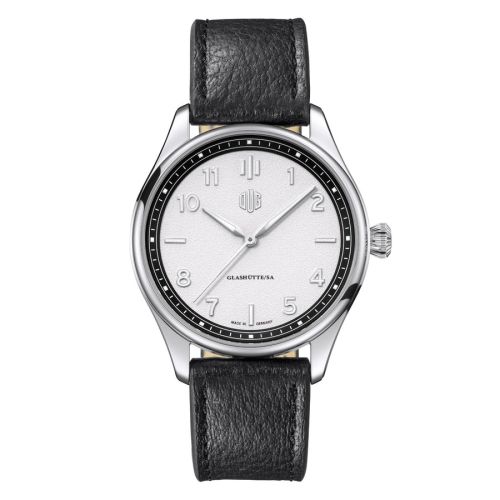 Deutsche Uhrenmanufaktur Glashütte Purist Typ 2 Stainless Steel White