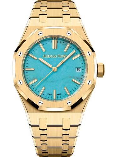 Audemars Piguet Royal Oak Selfwinding 37 Yellow Gold Turquoise