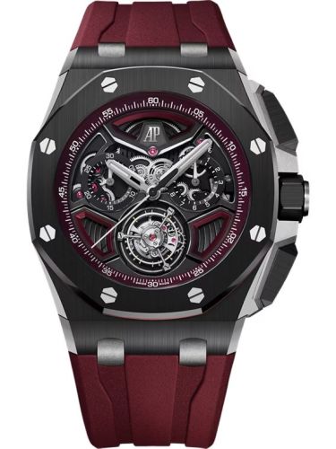 Audemars Piguet Royal Oak Offshore Flying Tourbillon Chronograph Ceramic - Titanium Burgundy