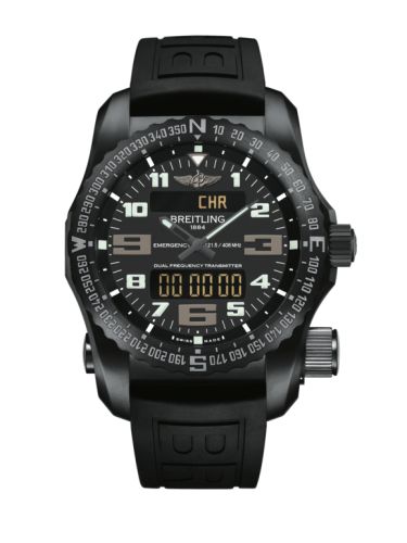Breitling Emergency II Night Mission Black Rubber Folding