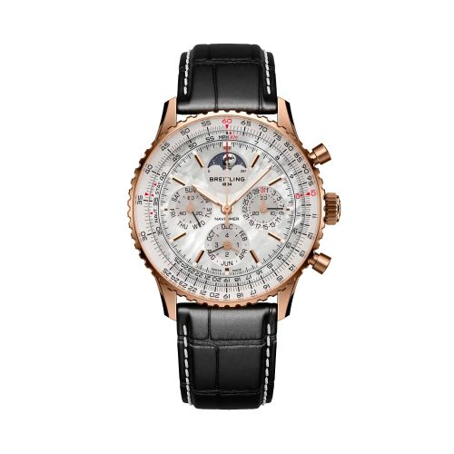 Breitling Navitimer B19 Chronograph 43 Perpetual Calendar Red Gold MOP Japan