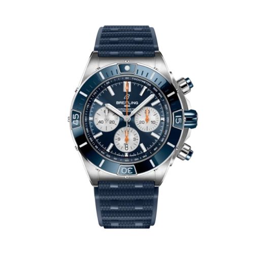 Breitling Super Chronomat B01 44 Stainless Steel Shula 347 Rubber