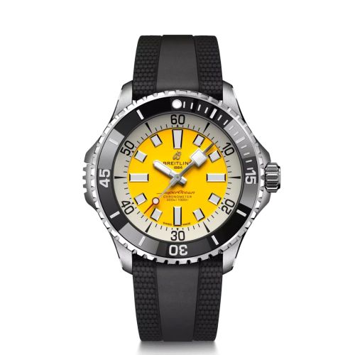 Breitling SuperOcean Automatic 46 Stainless Steel Yellow UK Rubber