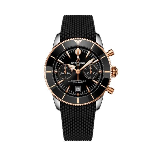 Breitling Superocean Heritage B01 Chronograph 42 Stainless Steel - Red Gold Black Rubber
