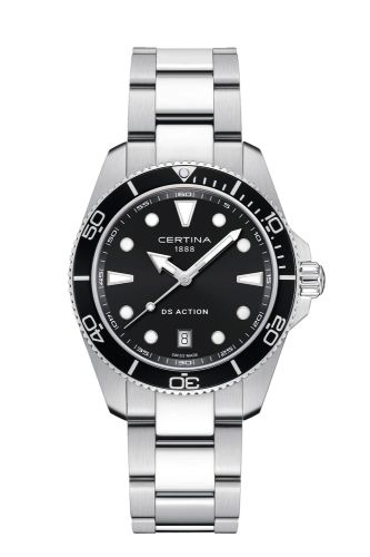 Certina DS Action 40 Quartz Stainless Steel Black