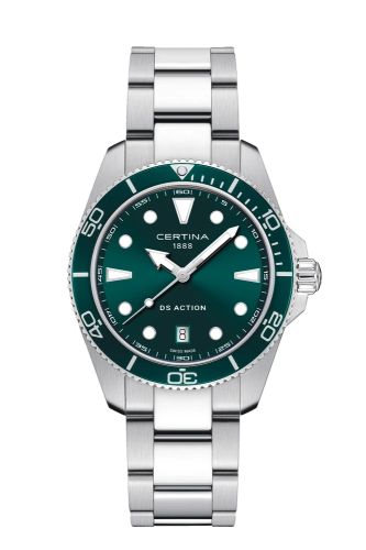 Certina DS Action 40 Quartz Stainless Steel Green
