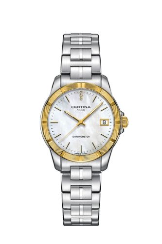 Certina DS Jubile Lady Quartz Stainless Steel - Yellow Gold MOP Bracelet