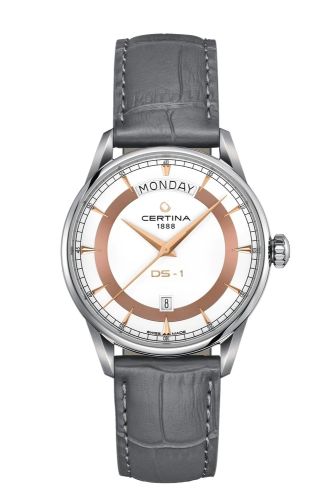 Certina DS-1 Day Date Stainless Steel White