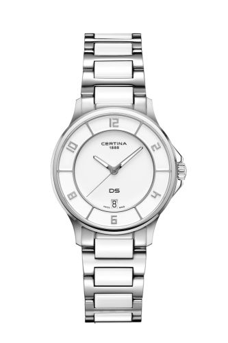 Certina DS-6 Lady Stainless Steel - Ceramic White Bracelet